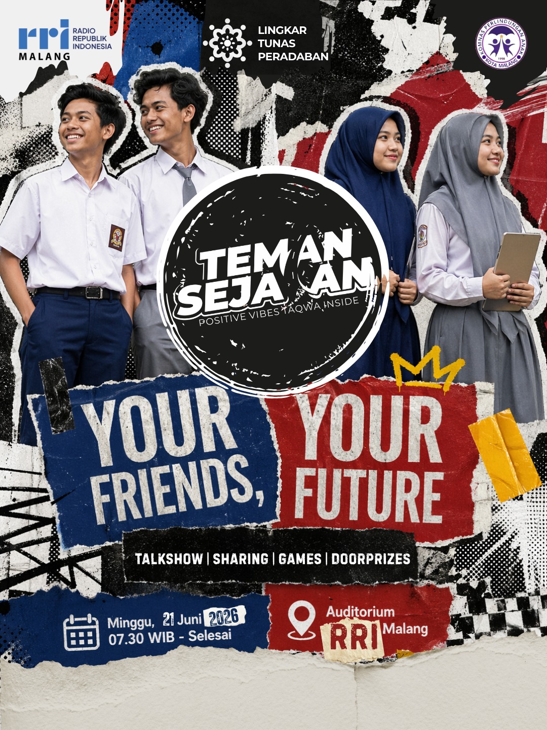 Flyer Teman Sejalan #3 — Your Friends, Your Future